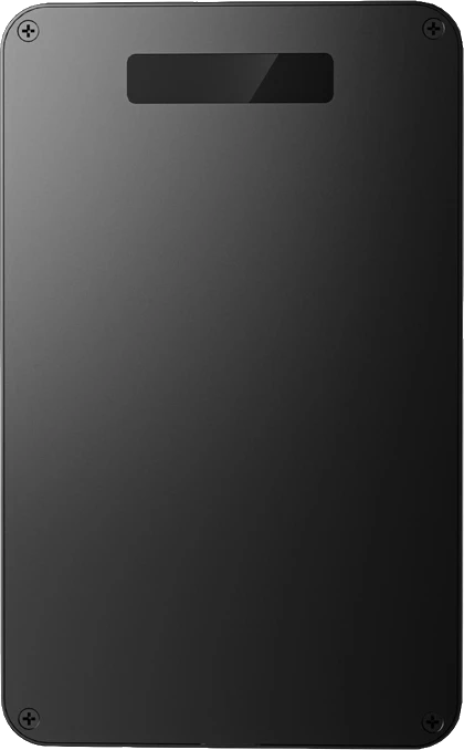 Back of the recorder: magnetic surface